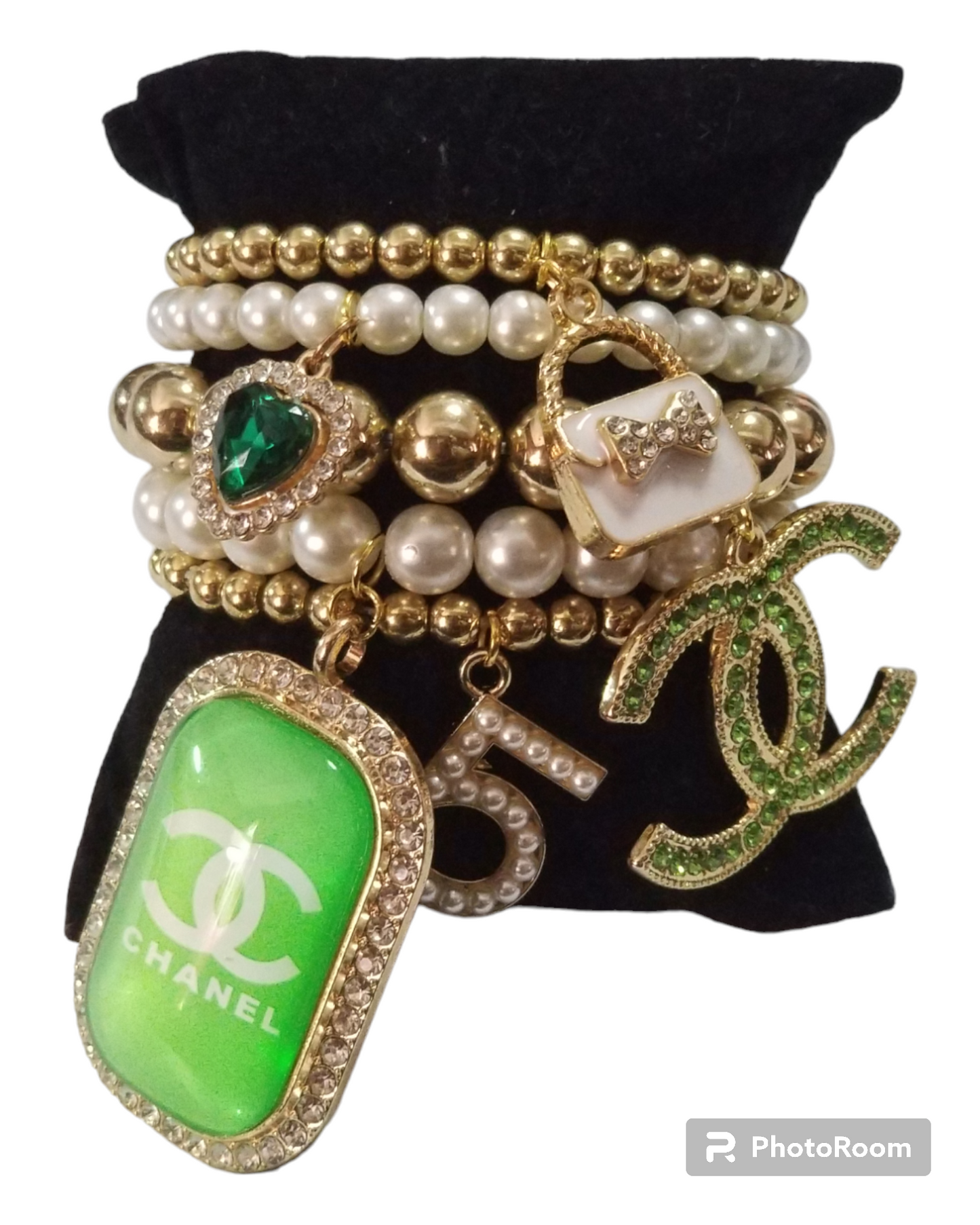 Custom made designer charm bracelet