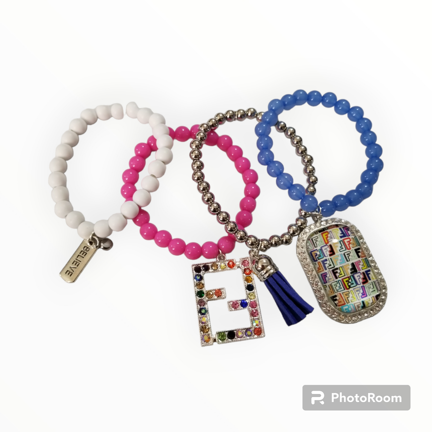 Custom made FF Charm bracelet