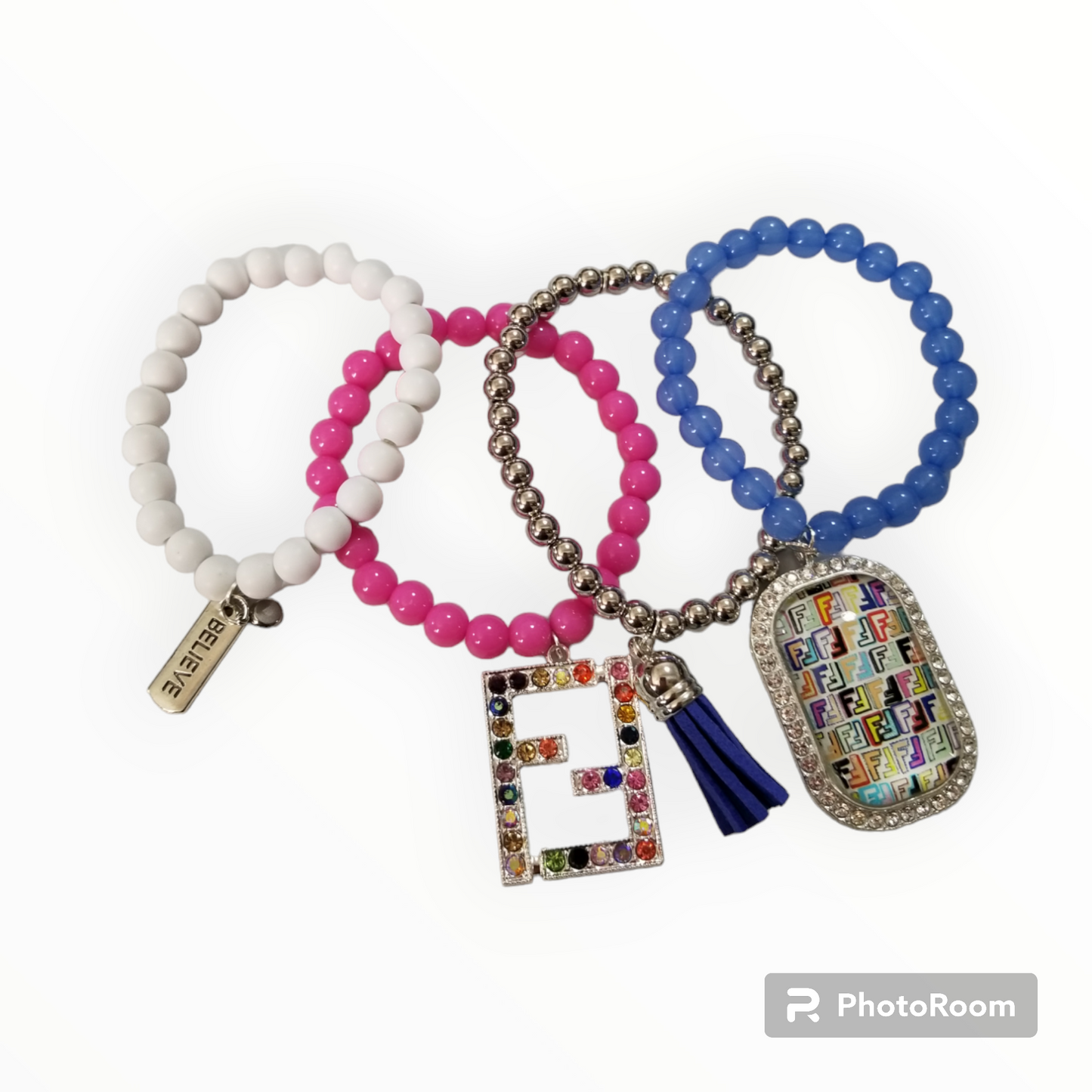 Custom made FF Charm bracelet