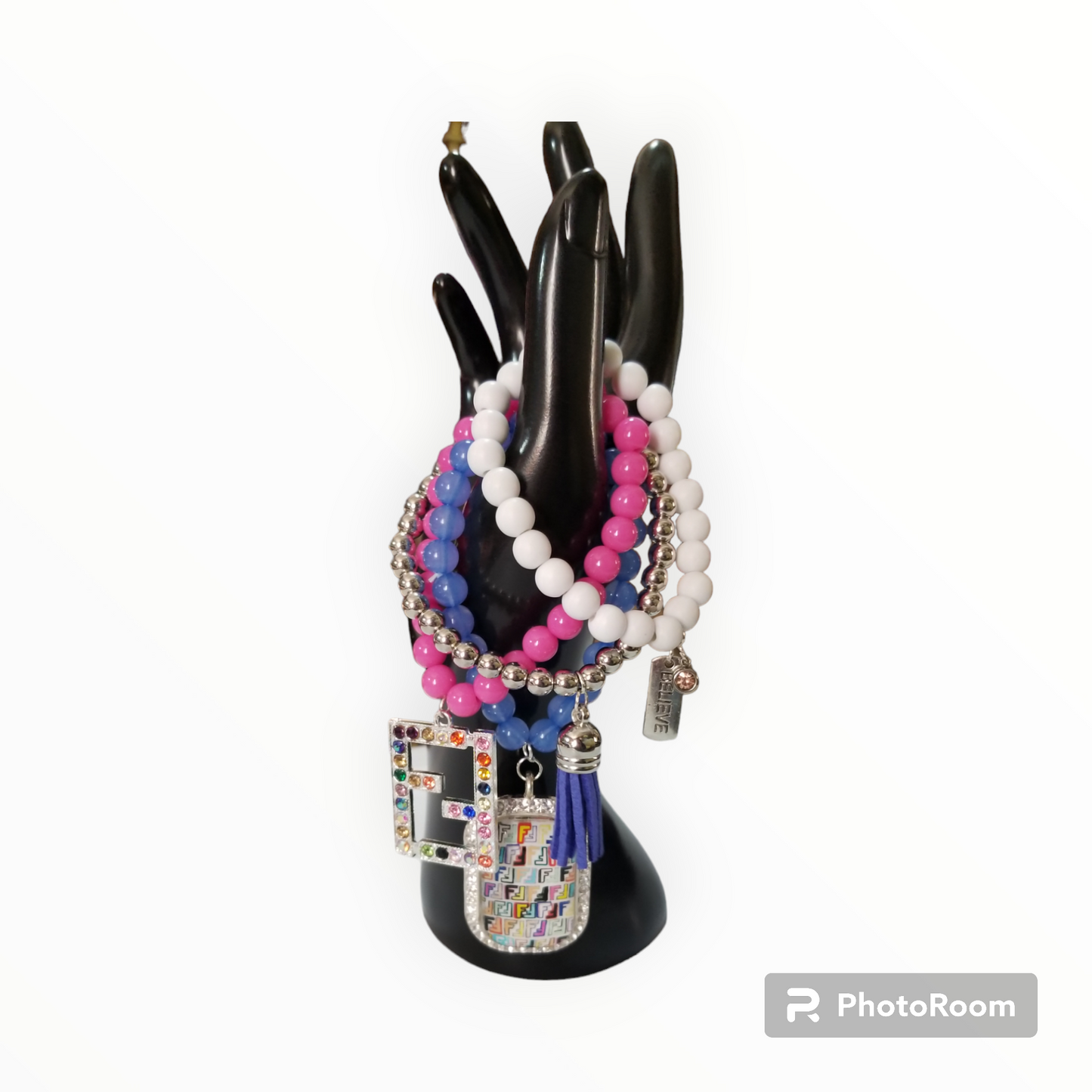 Custom made FF Charm bracelet