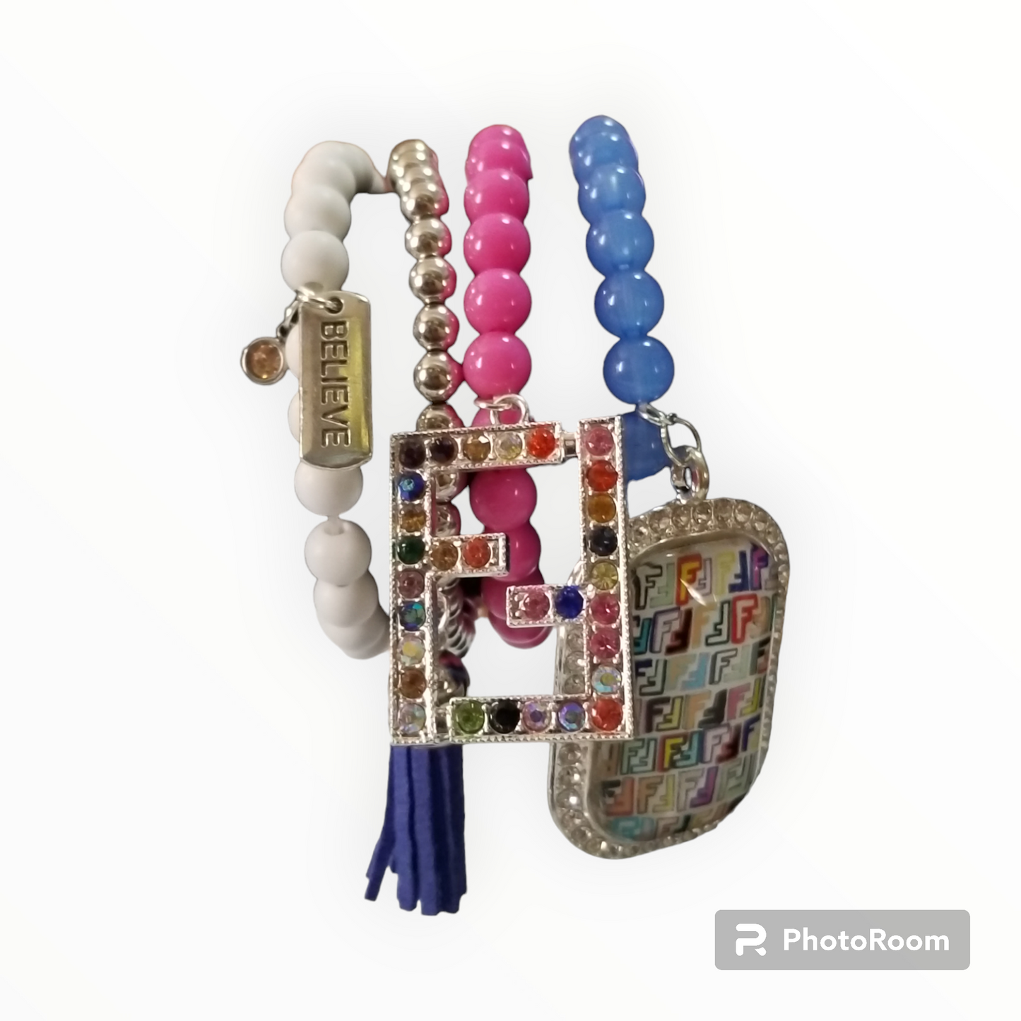 Custom made FF Charm bracelet