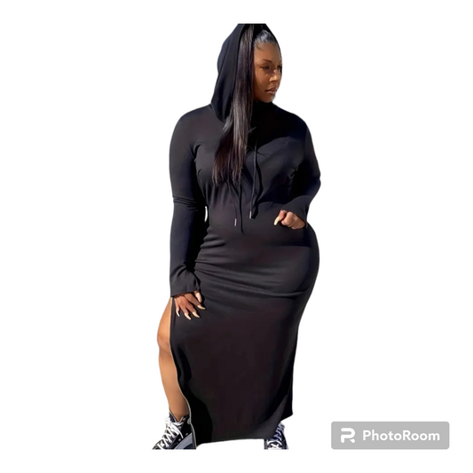 Plus size casual Sweatshirts maxi dress