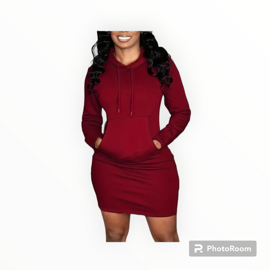 Women Hoodie kangaroo dress