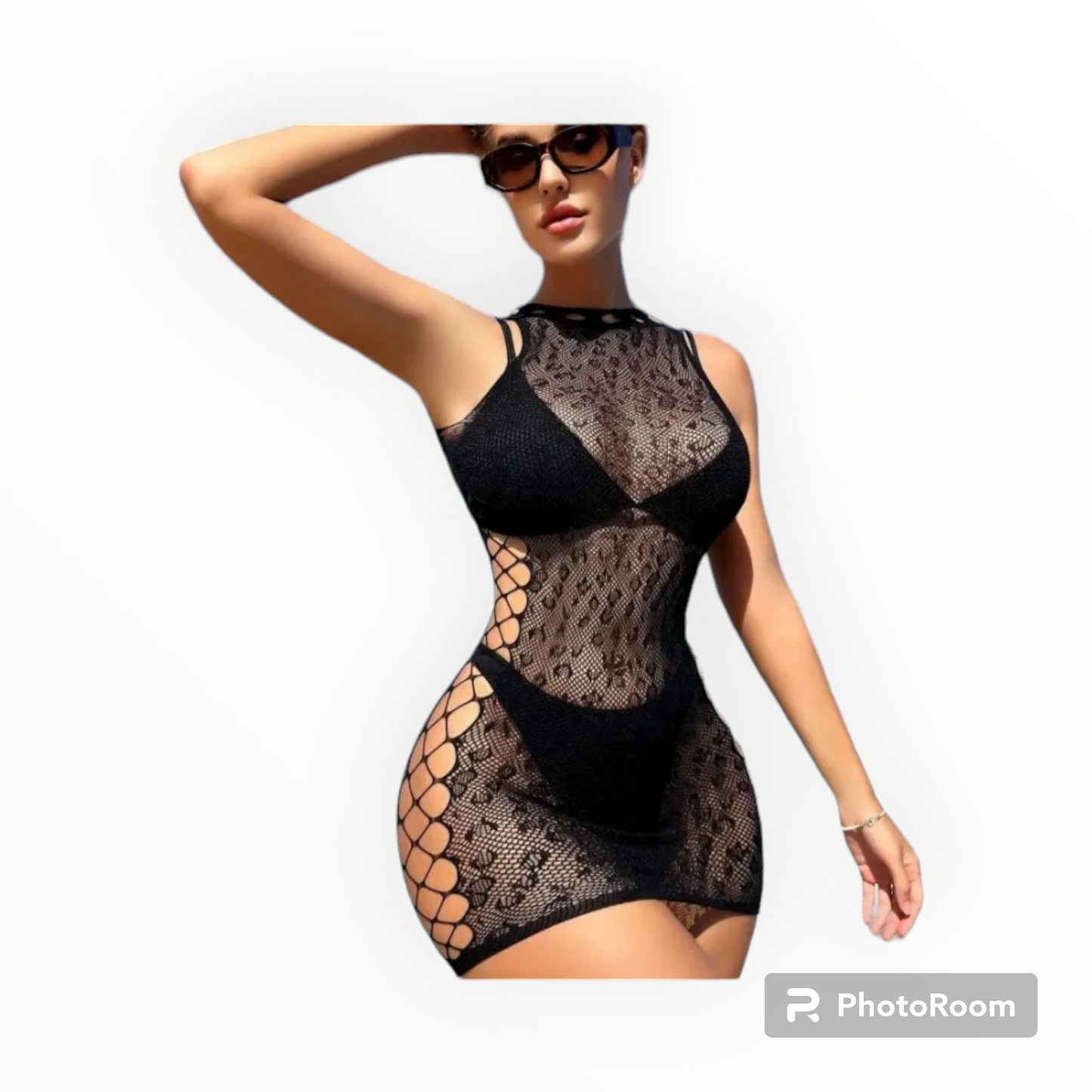 Women's Cheetah print swimwear cover up