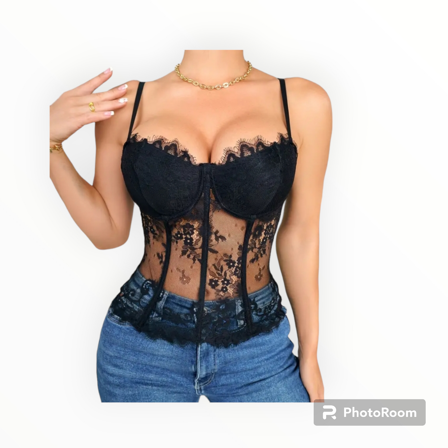 Women floral lace Corset