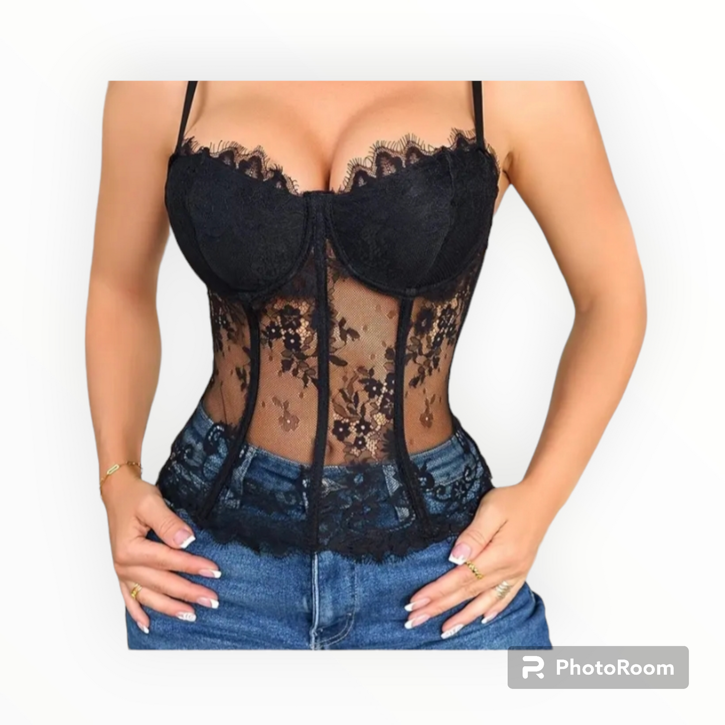 Women floral lace Corset