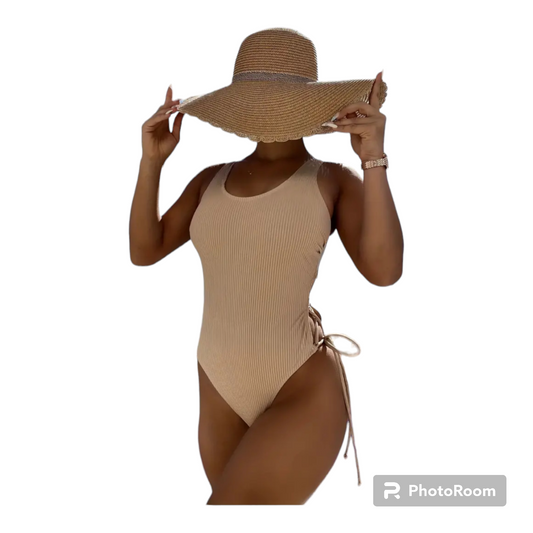 One piece cut out swimwear