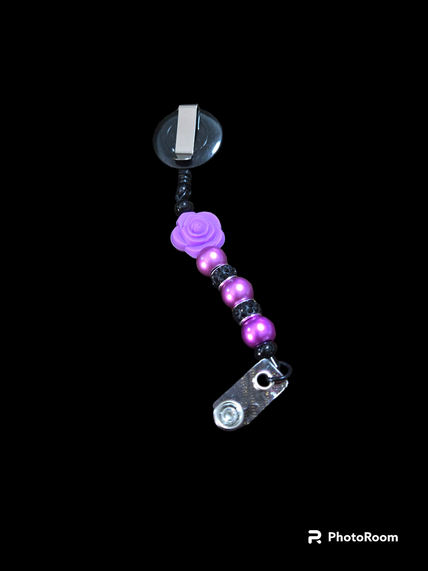 Beaded Bar ID Badge Reel