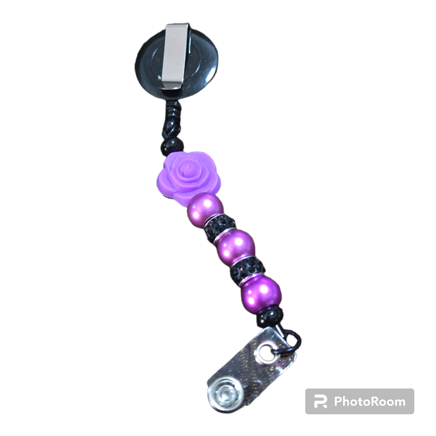 Beaded Bar ID Badge Reel