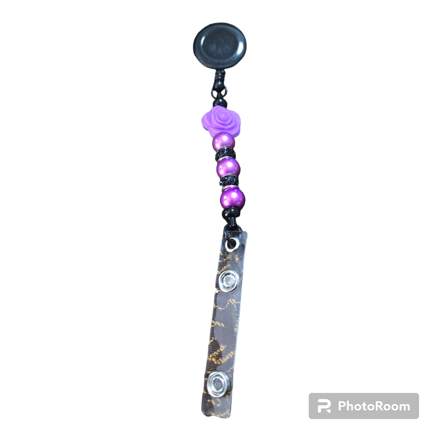 Beaded Bar ID Badge Reel