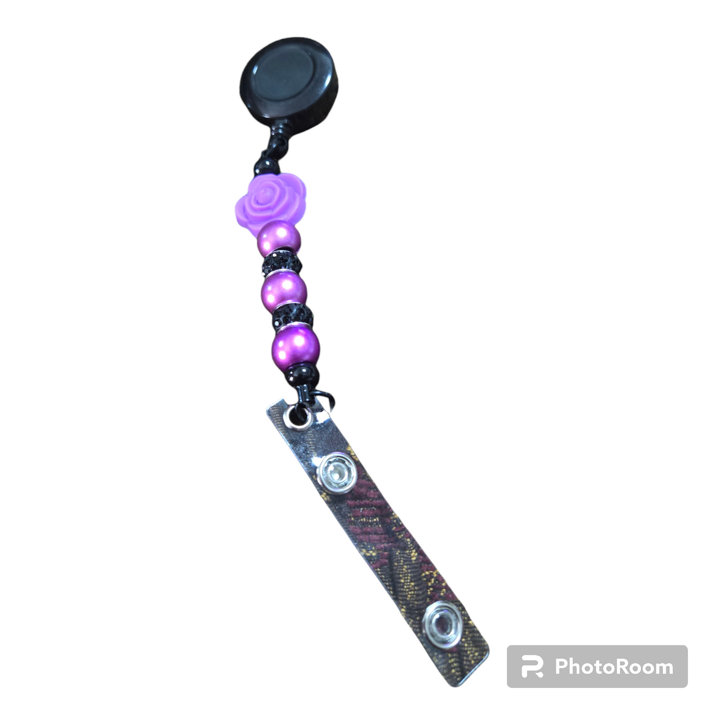 Beaded Bar ID Badge Reel