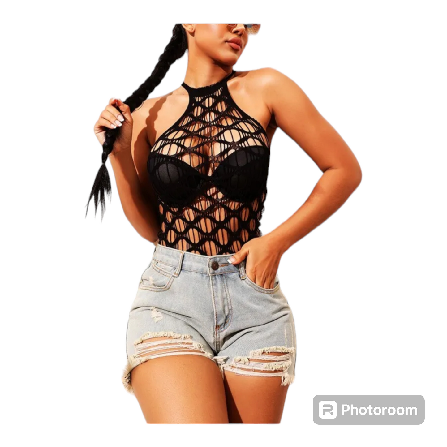 Crochet swimwear cover up