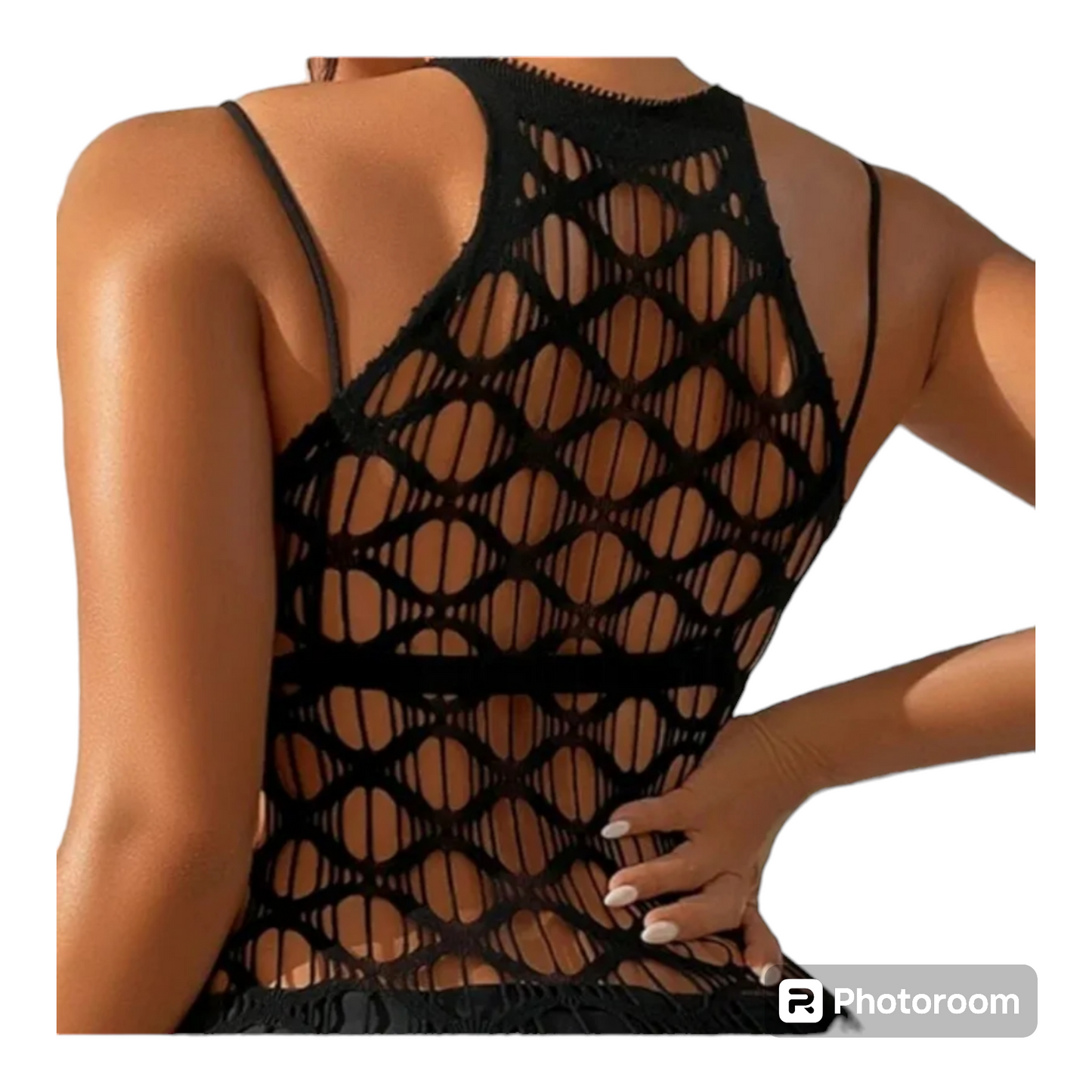 Crochet swimwear cover up