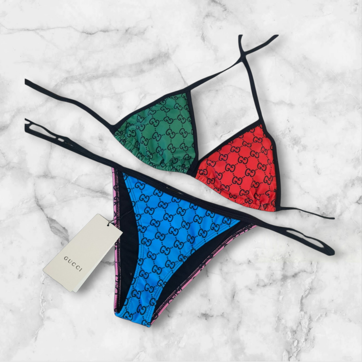 Gucci Designer inspired 2pc bikini set