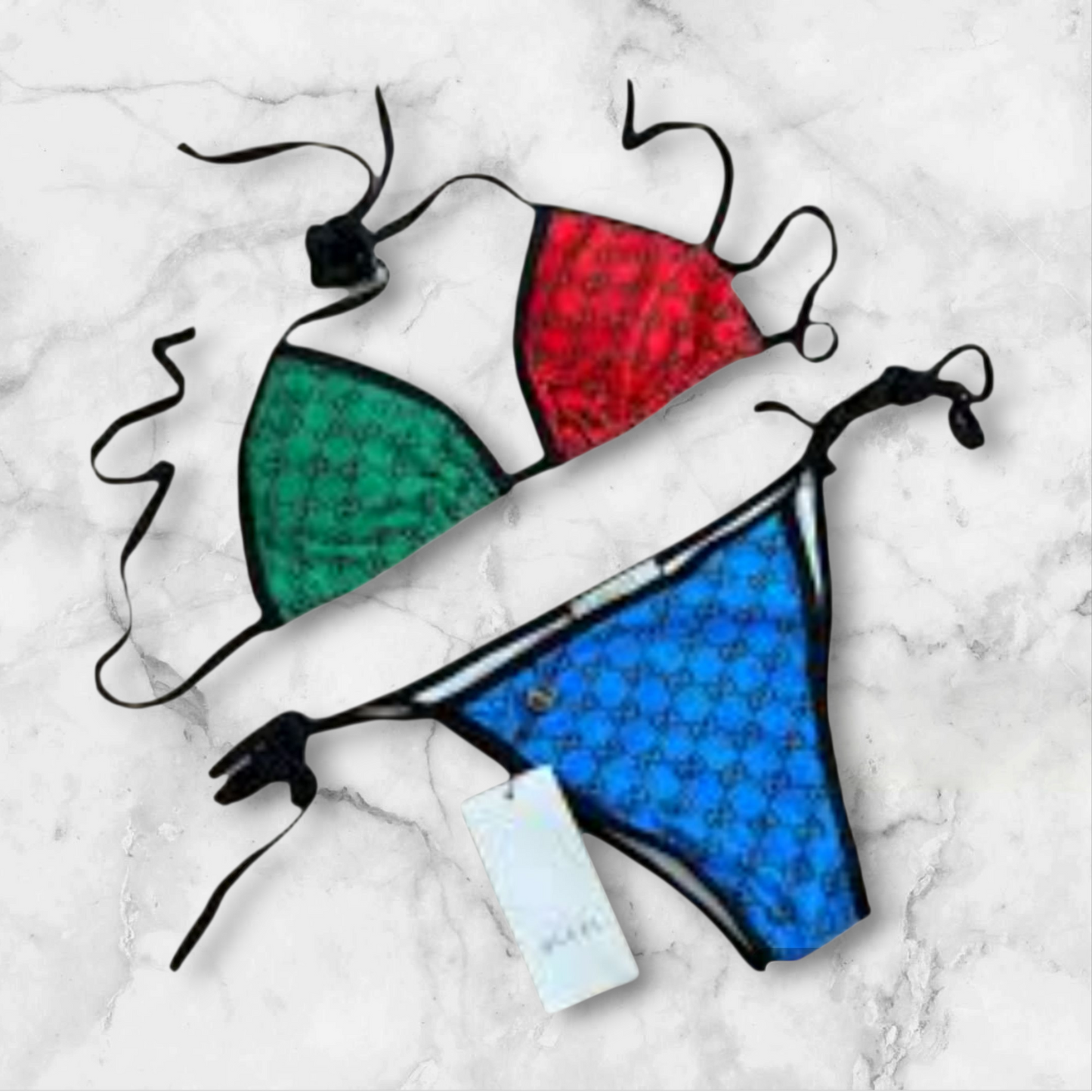 Gucci Designer inspired 2pc bikini set