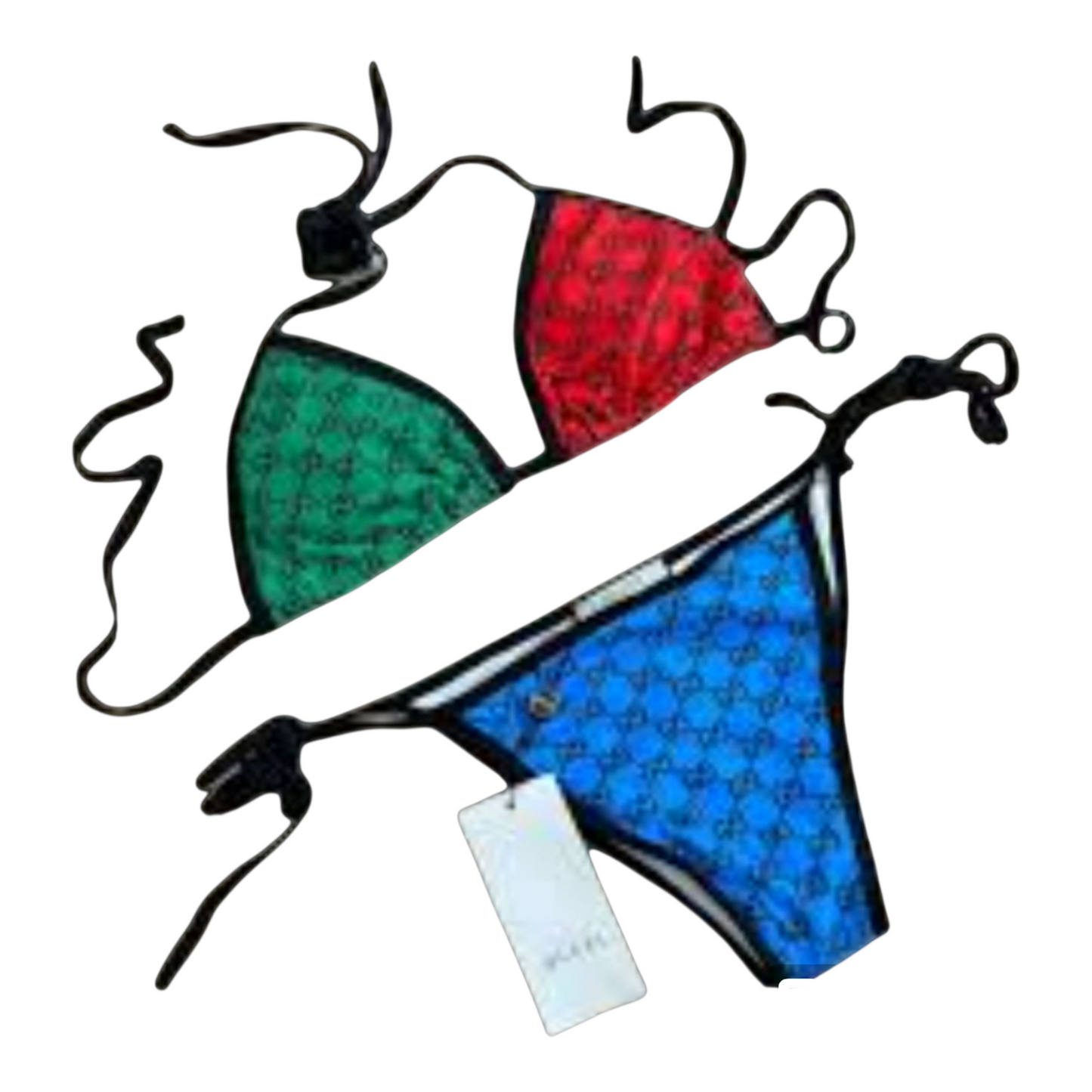 Gucci Designer inspired 2pc bikini set