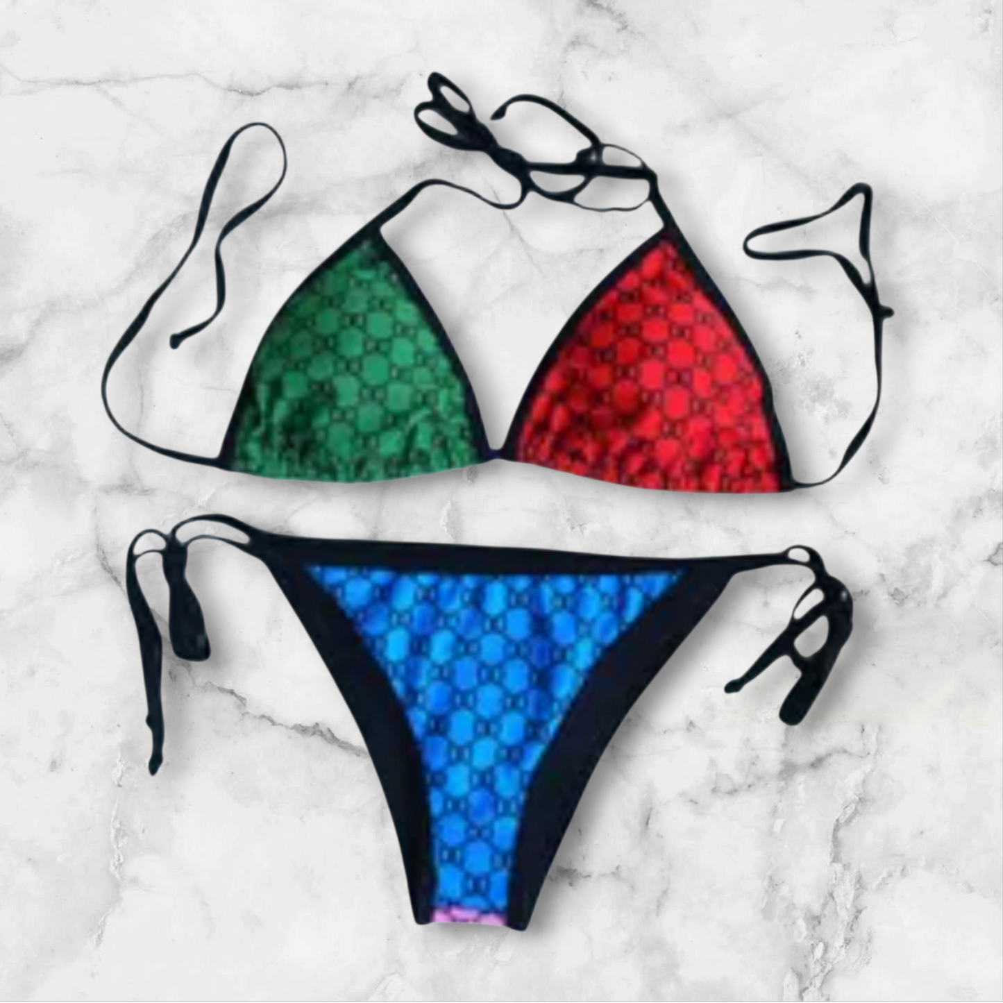 Gucci Designer inspired 2pc bikini set