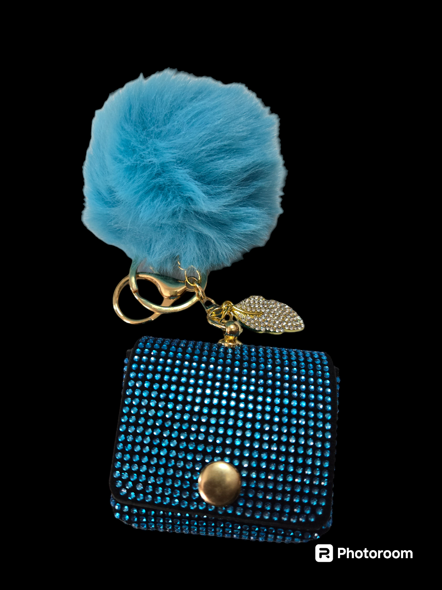 Diamond coin purse key chain