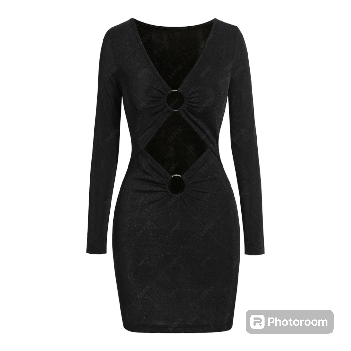 Cutout right body mini dress