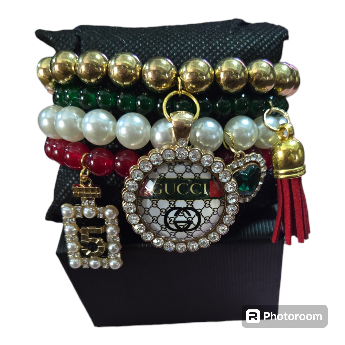 Custom made designer charm bracelet