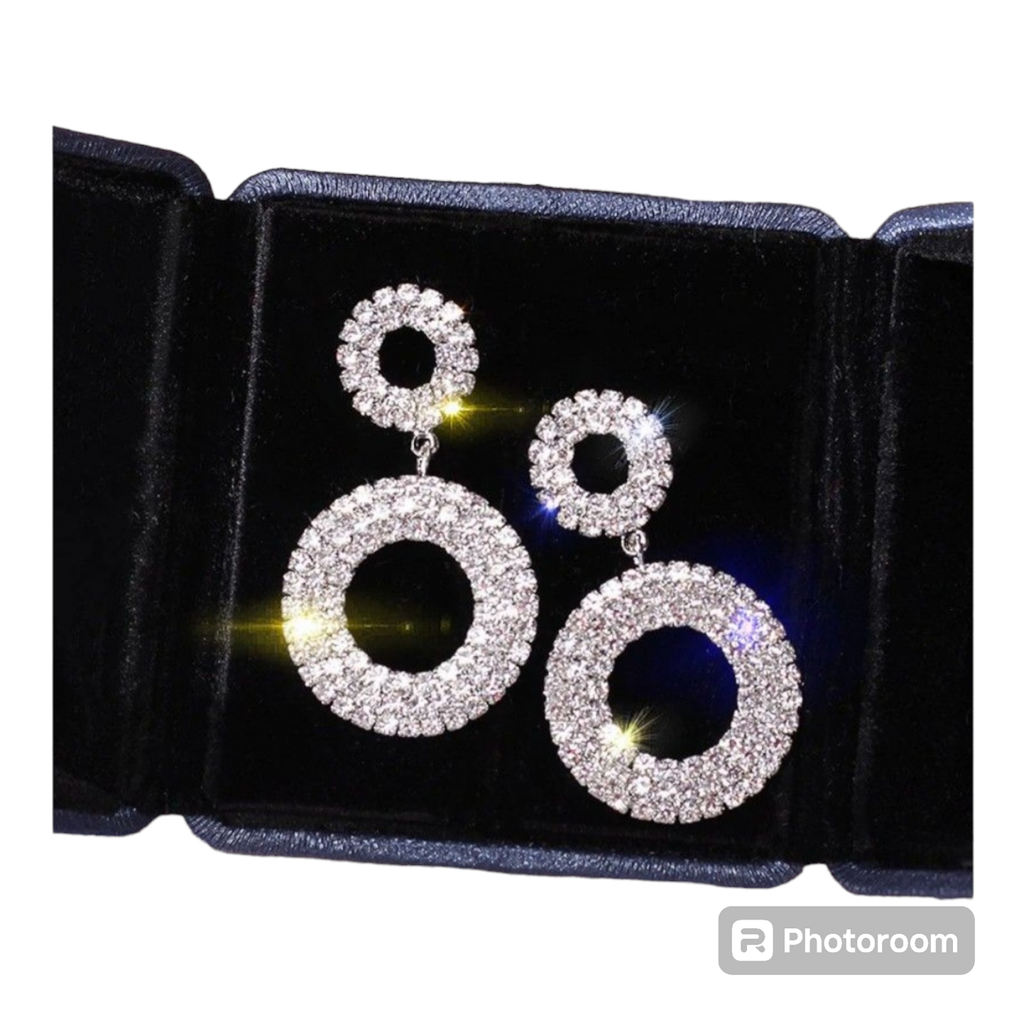 Rhinestones Artificial Crystal Dangling Earrings