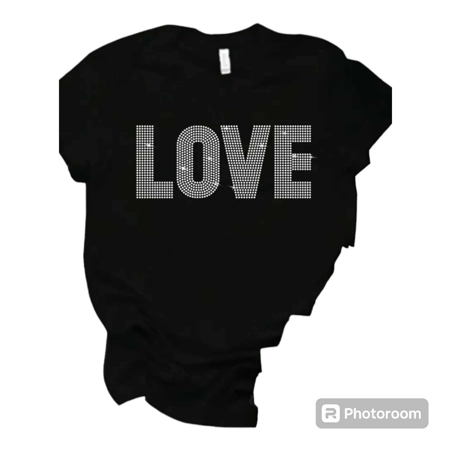 Plus size Graphic Rhinestones TShirt