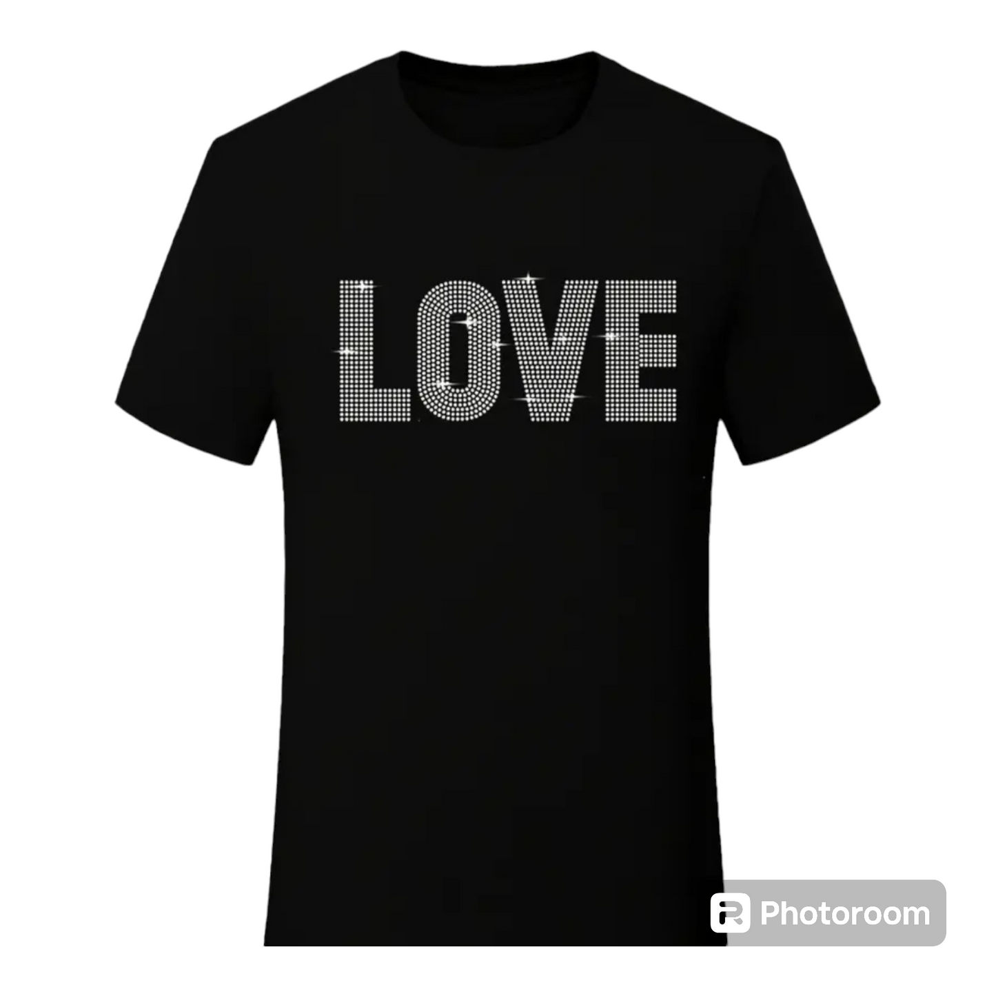 Plus size Graphic Rhinestones TShirt