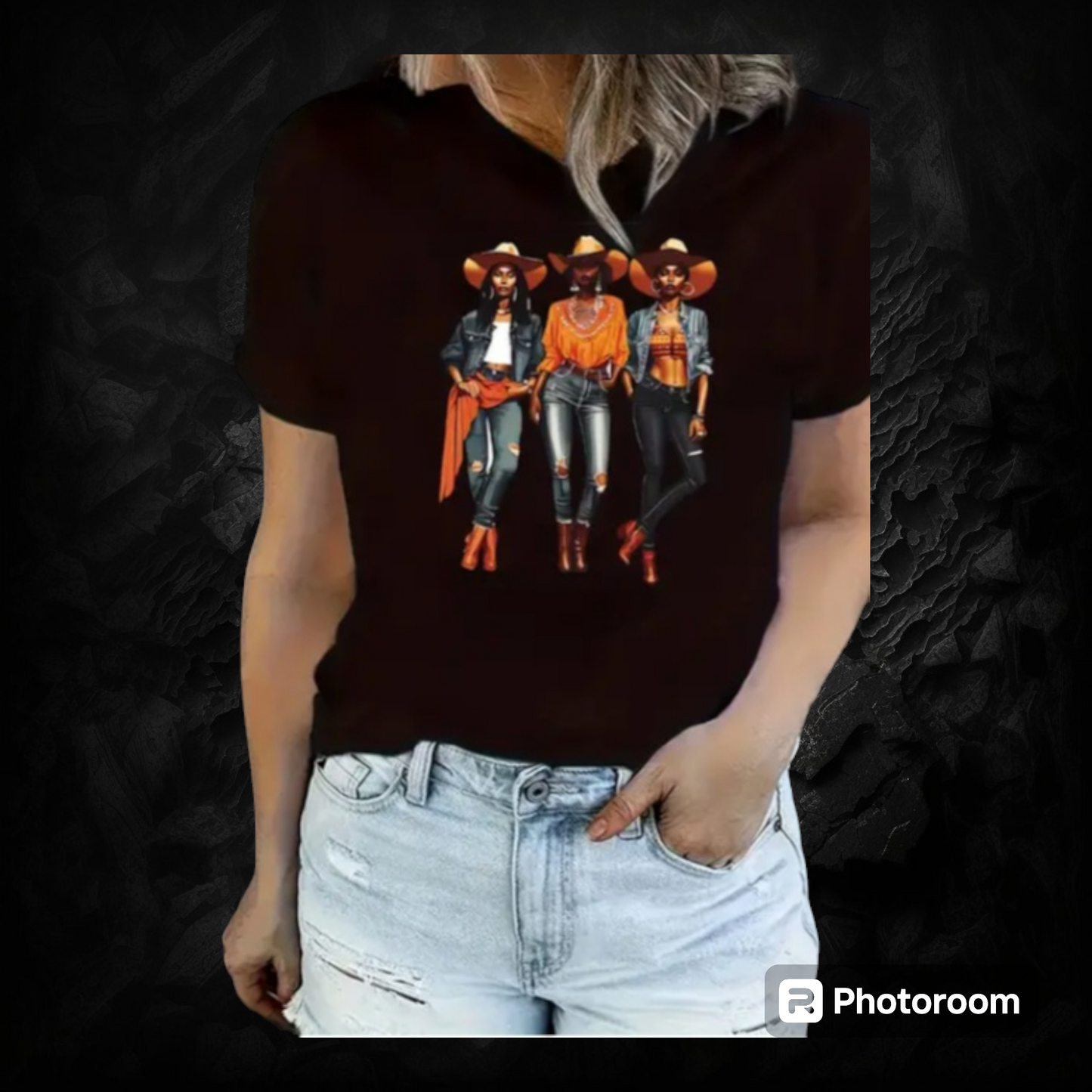 Western Cowgirl Graphic T Shirt