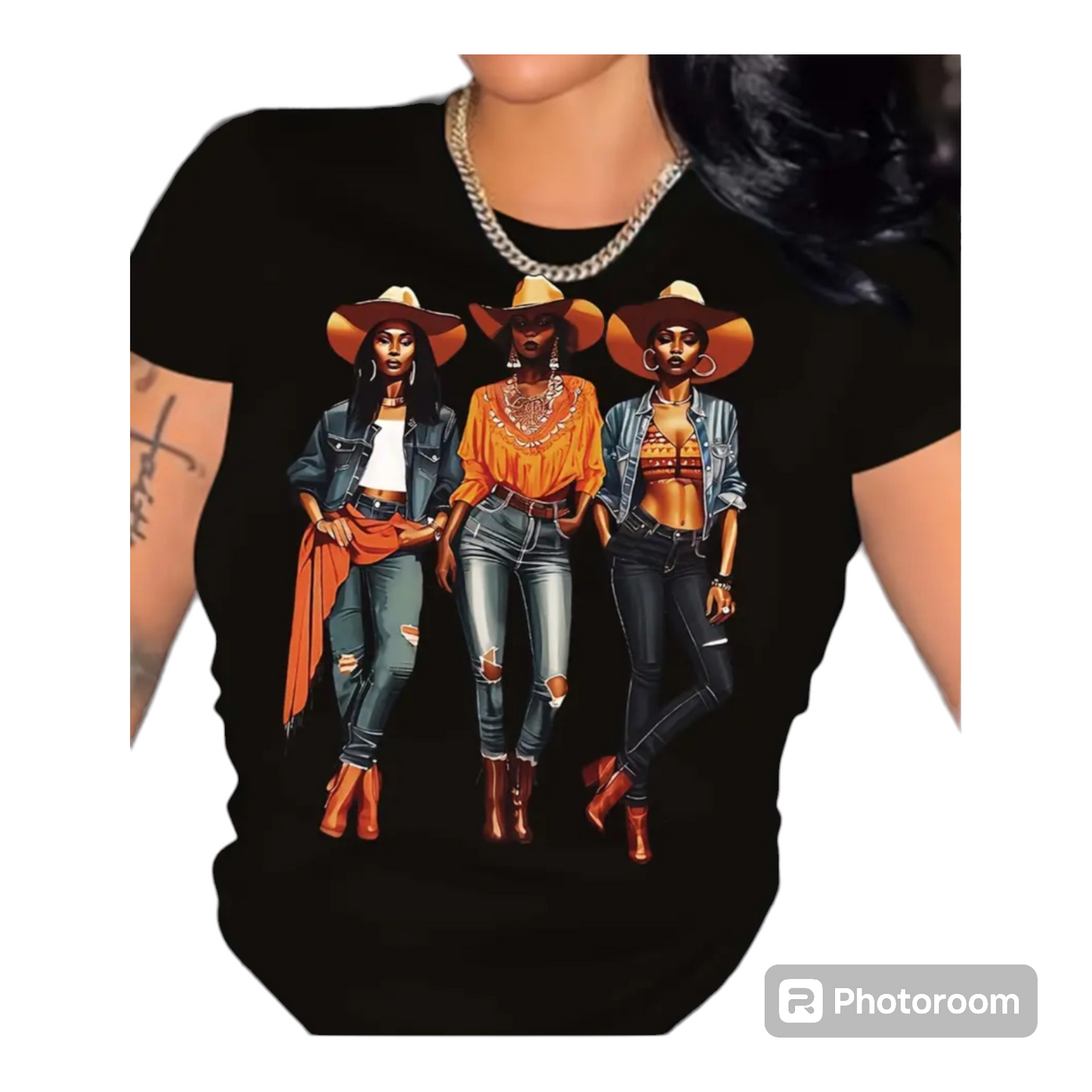 Western Cowgirl Graphic T Shirt