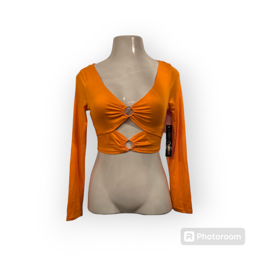 Double ring crop top