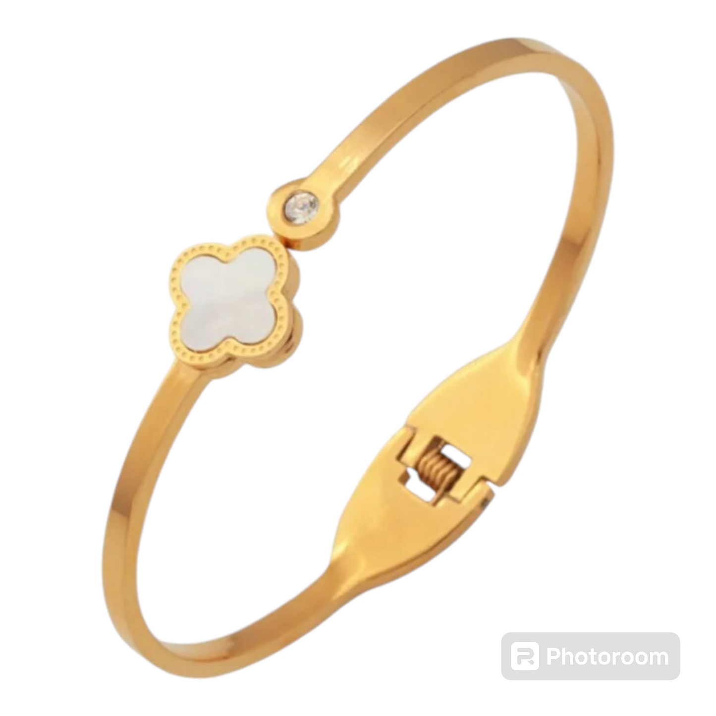 Four Leaf Clover Designer Inspired Four Leaf Clover Bangle