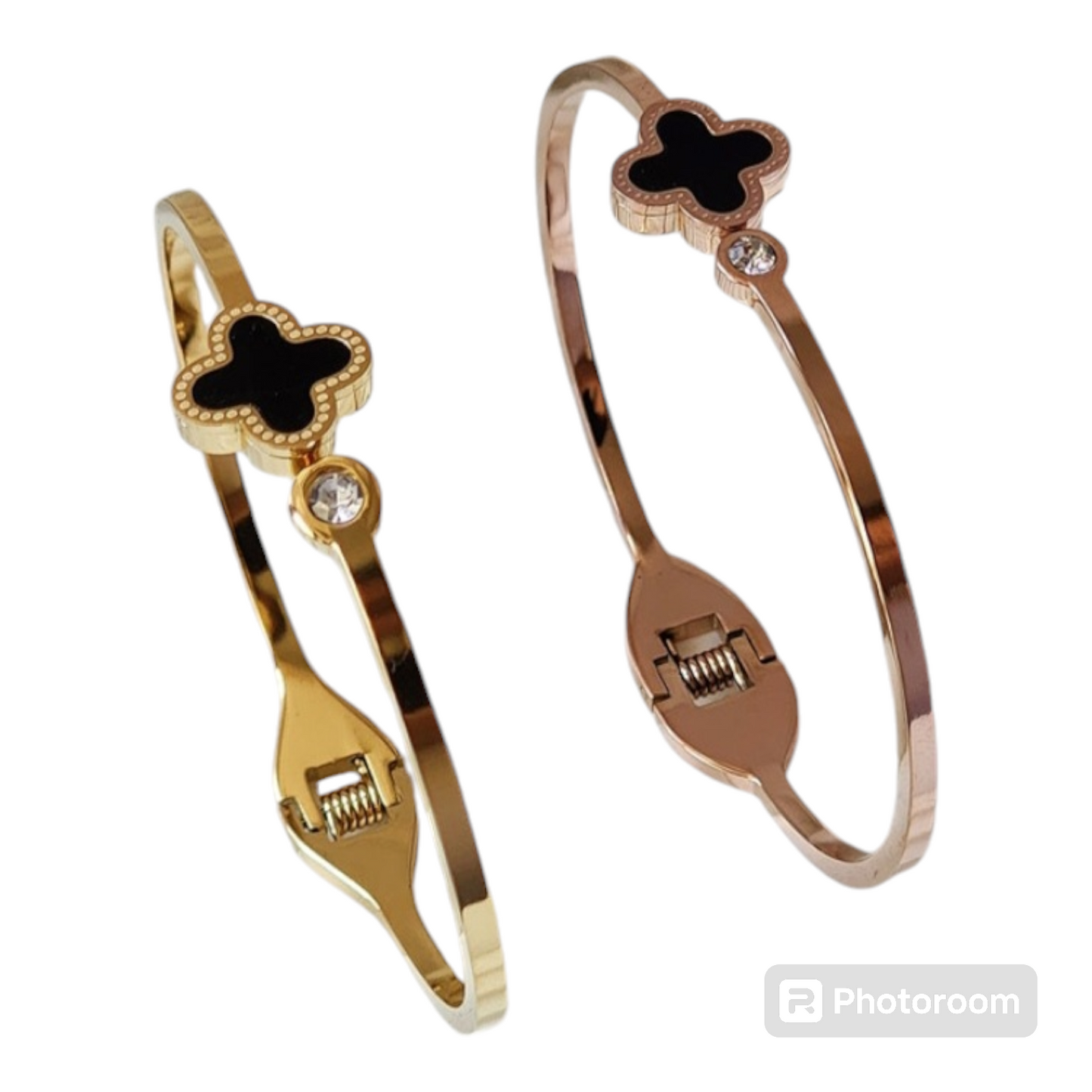 Four Leaf Clover Designer Inspired Four Leaf Clover Bangle