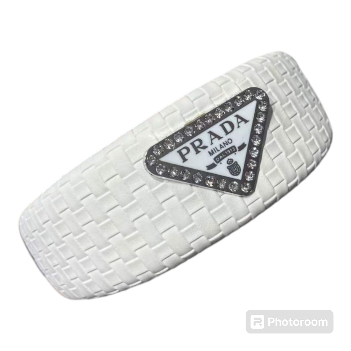 Prada inspired leather headband