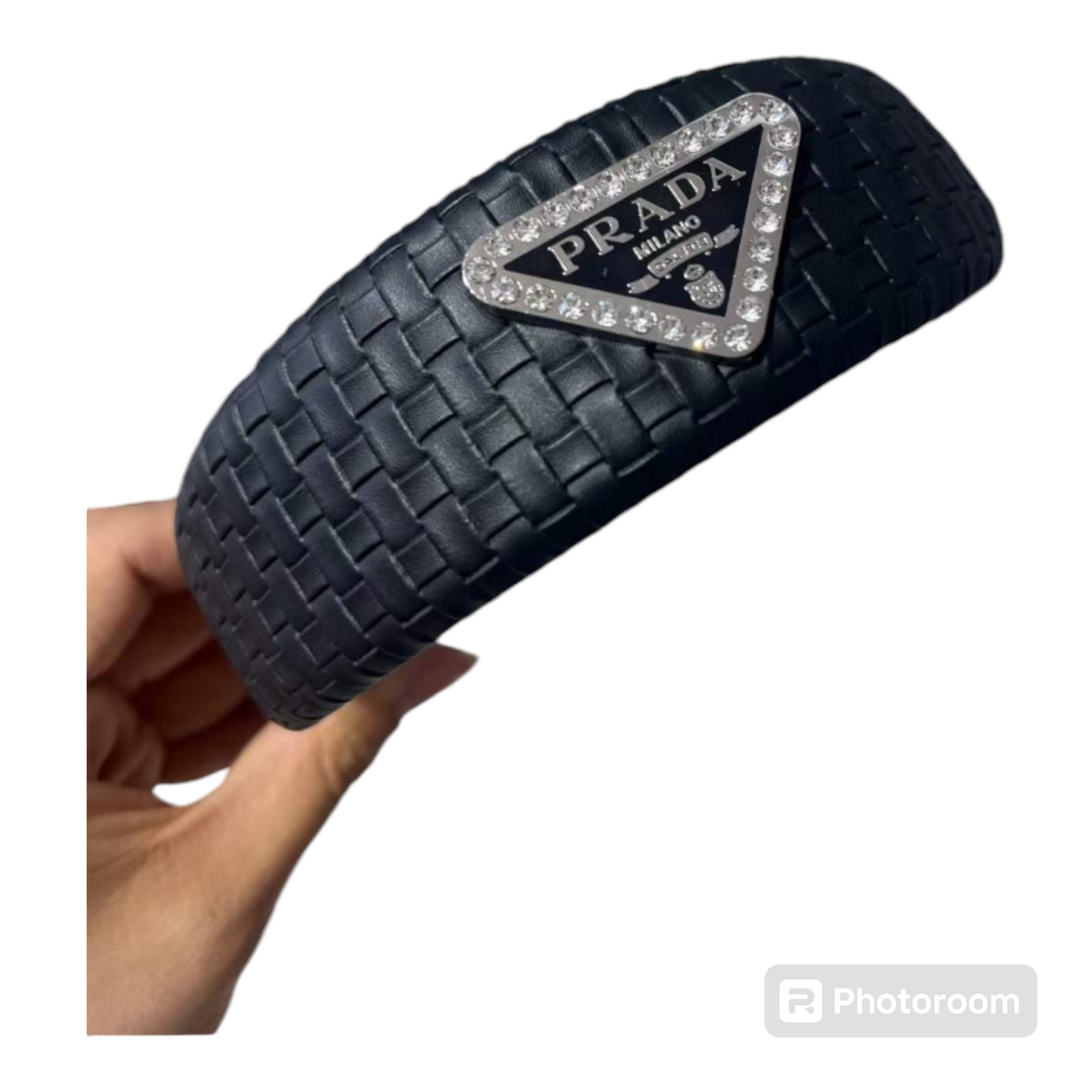 Prada inspired leather headband