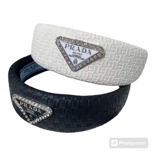 Prada inspired leather headband