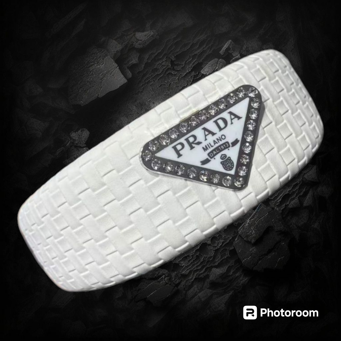 Prada inspired leather headband