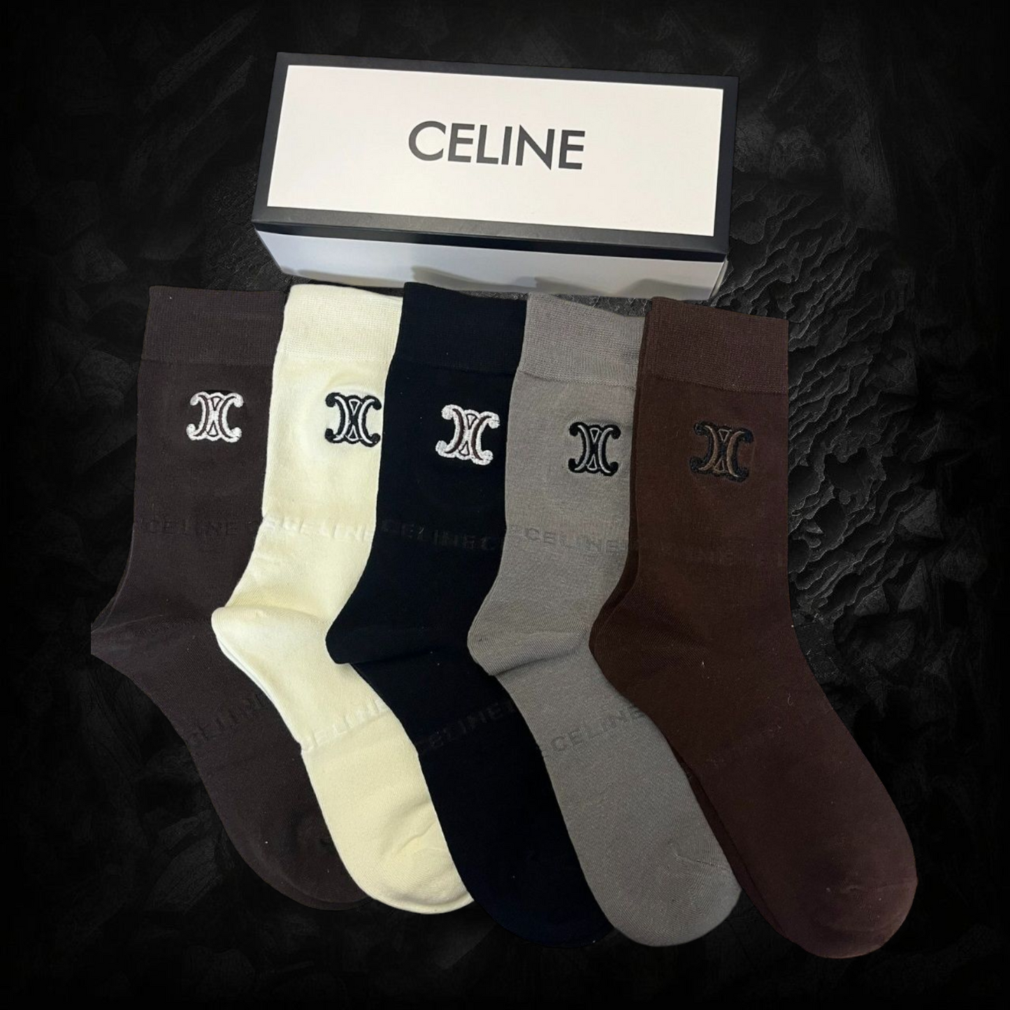 Celine Designer inspired Socks Set