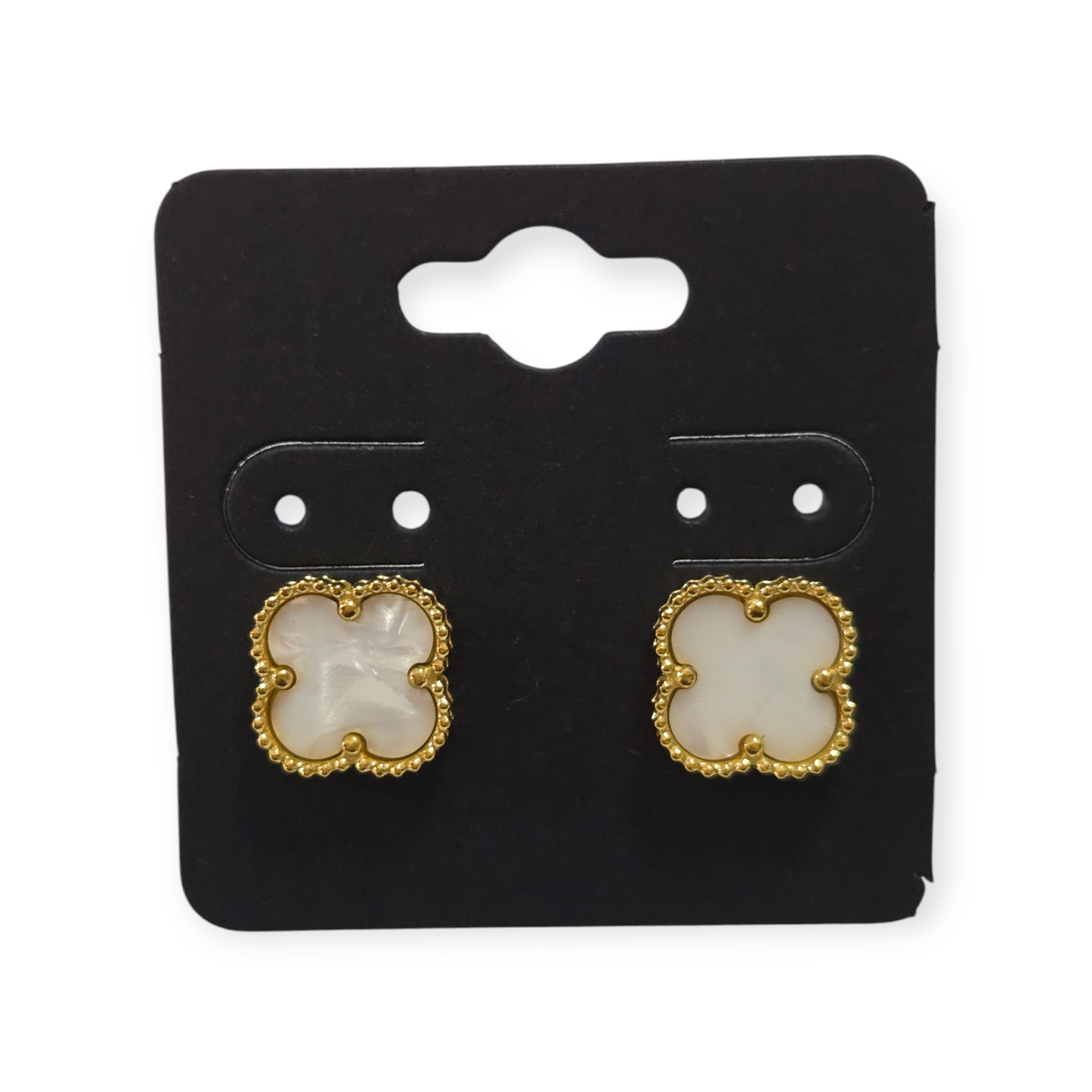 4 leaf clover earrings 13mm