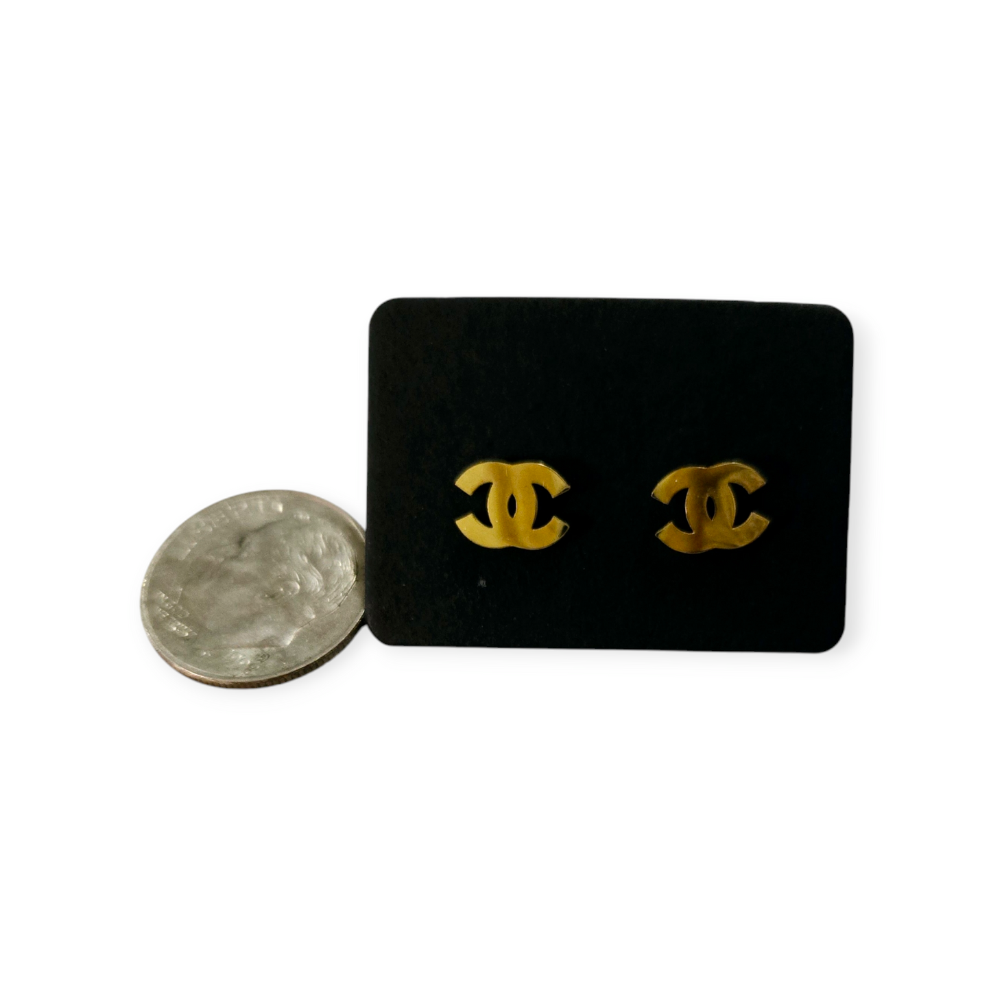 Chanel inspired stud earrings