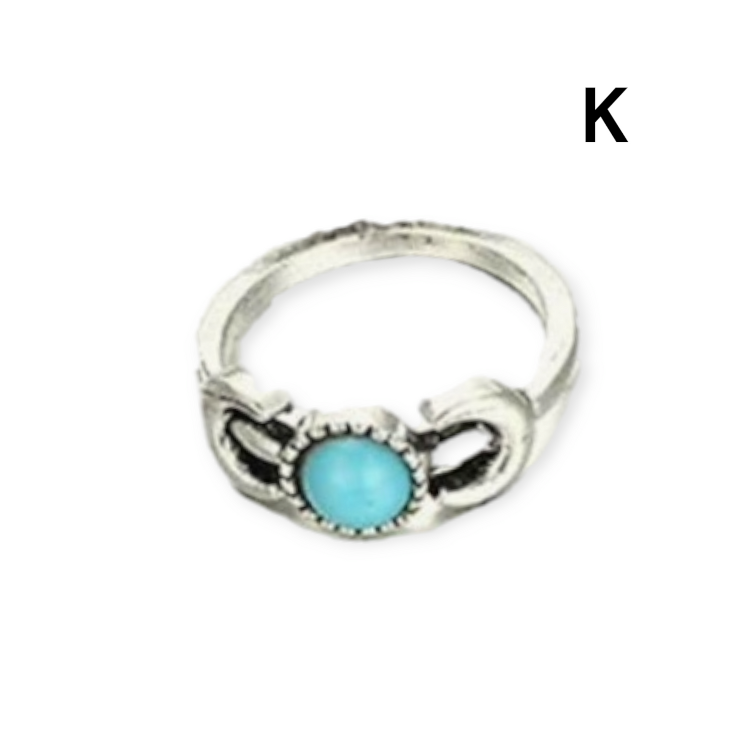 Boho Vintage inspire Turquoise Rings