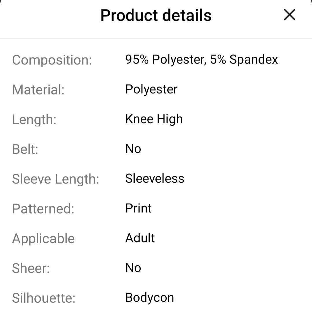 Women Abstract tank dress