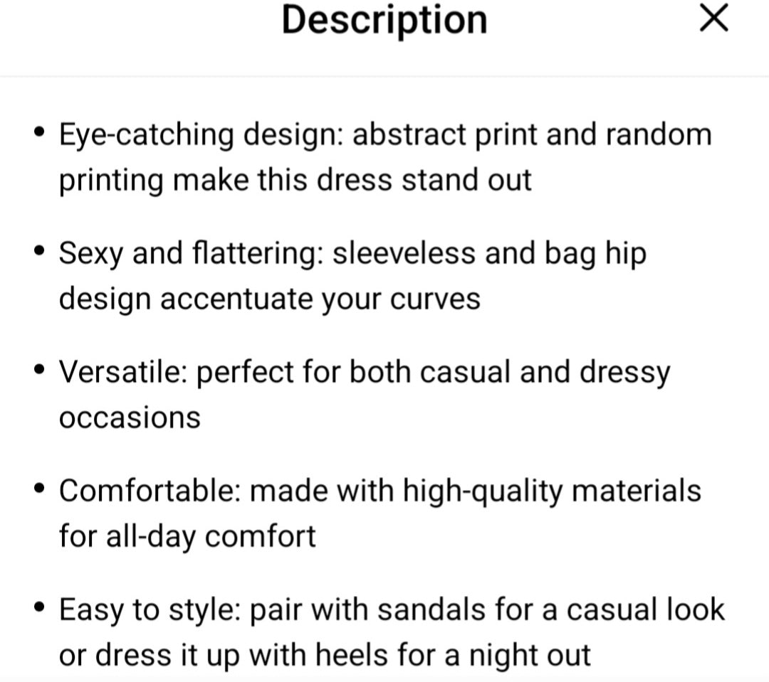 Women Abstract tank dress