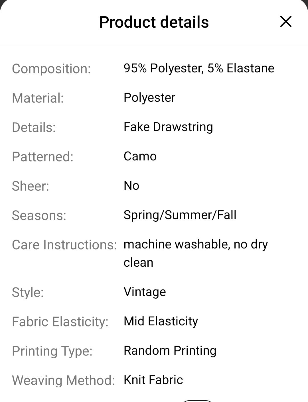 Maxi pencil camo skirt