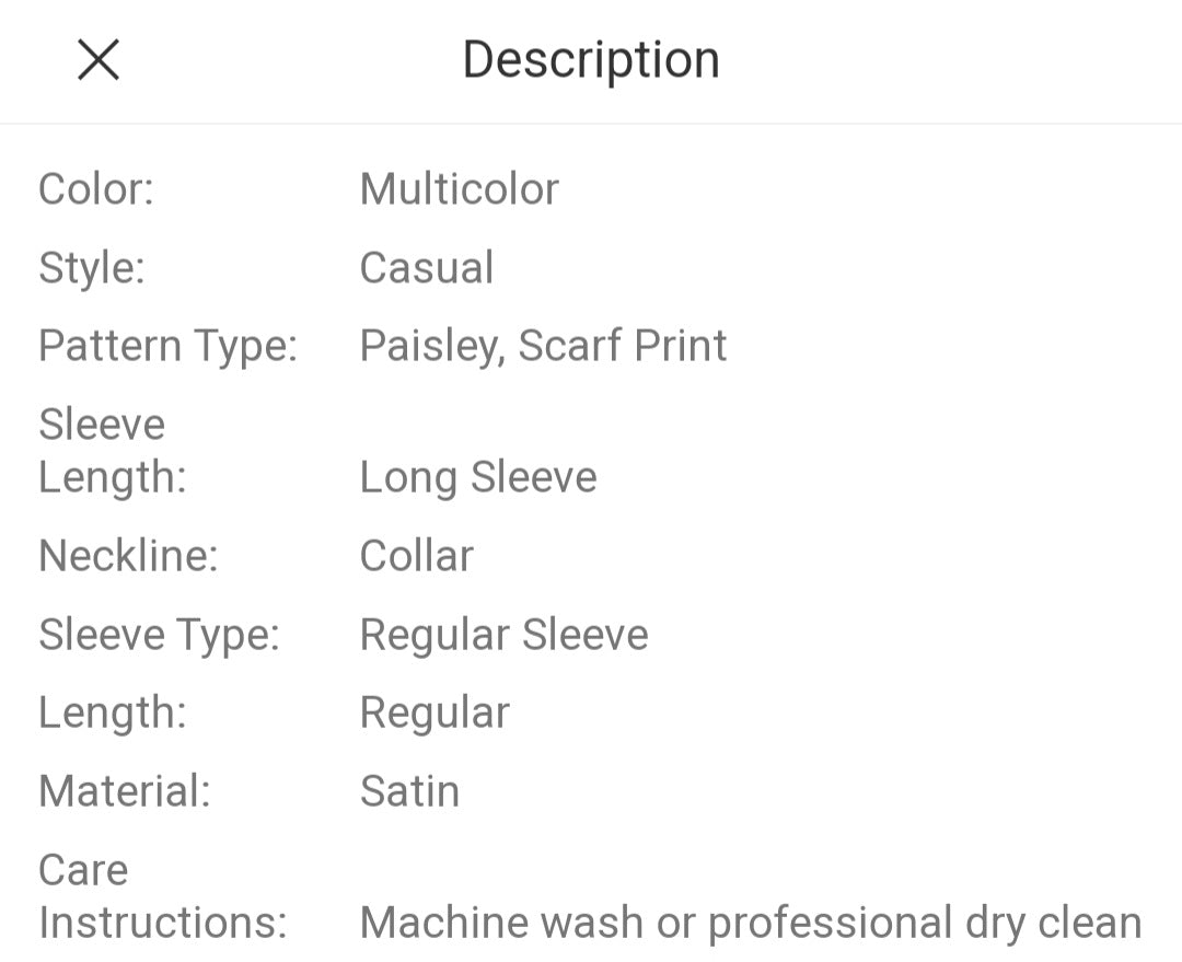 Plus Size Paisley Print Satin Top