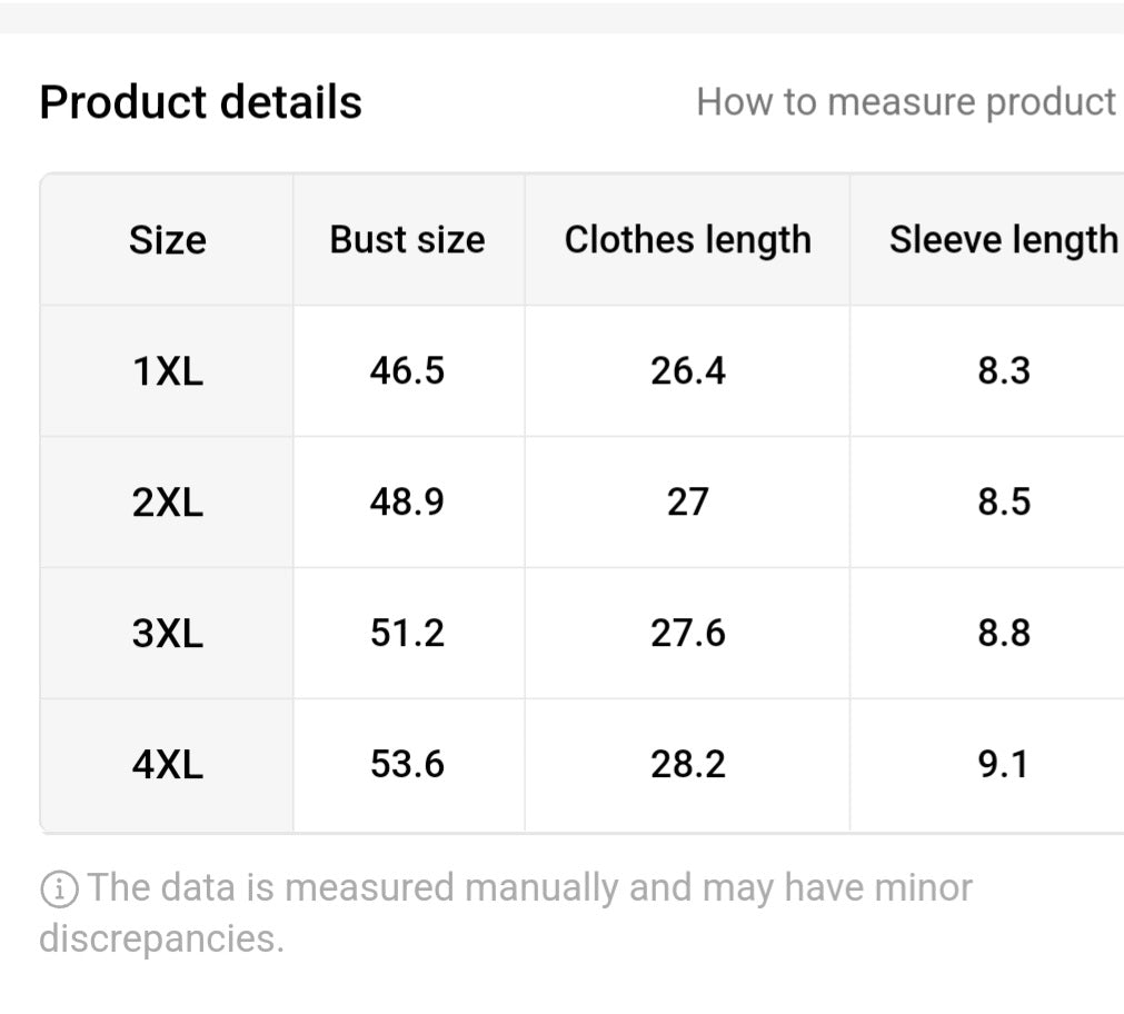 Plus size Crew-neck T-shirt