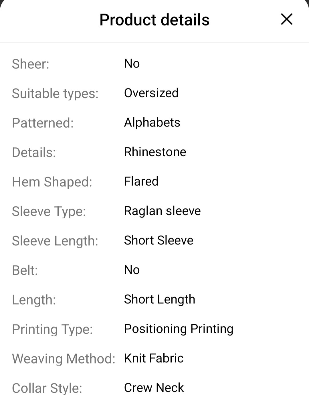 Plus size Graphic Rhinestones TShirt