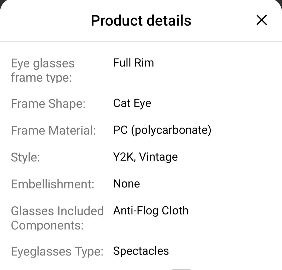 Women Full Rim Eyeglasses