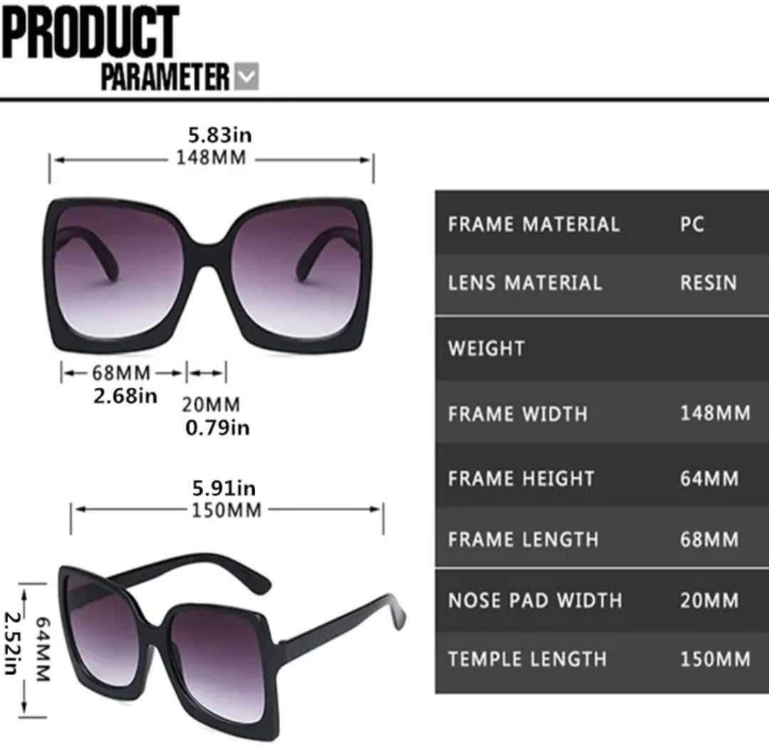 Lephard print rectangle C4 brown sunglasses