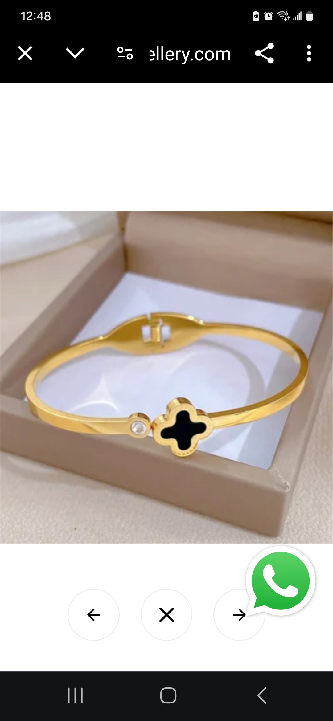 Four Leaf Clover Designer Inspired Four Leaf Clover Bangle