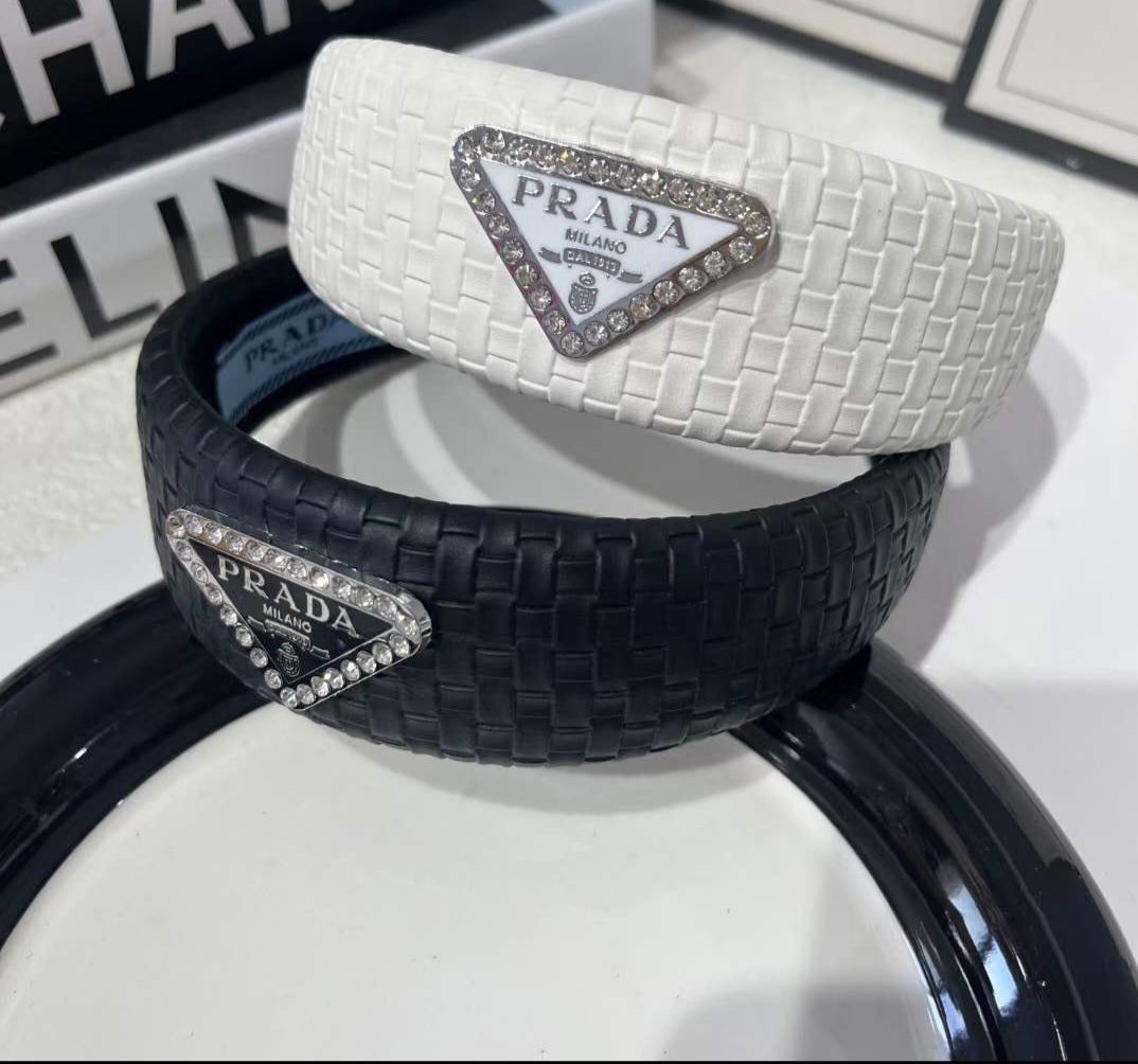 Prada inspired leather headband